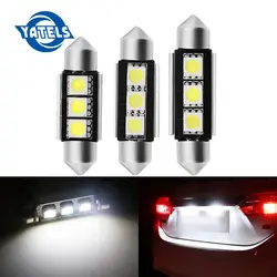 10 шт. 36 мм 39 мм 41 мм C5W 3SMD 3 SMD 5050 светодио дный CANBUS Нет ошибки гирлянда лампы автомашины купол света для мини Ford Mazda