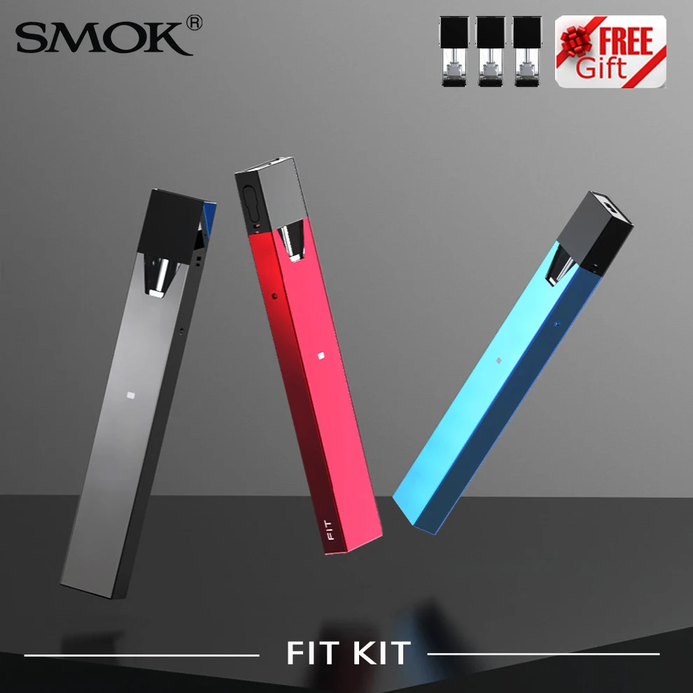 Электронная сигарета SMOK FIT KIT со встроенным аккумулятором 250 мАч Vape Pen Pod 2 мл Vaper