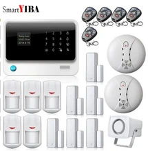 SmartYIBA WIFI Home House Safety Security Alarms PIR Detector Door Open Reminder Alarm Smoke Fire Detector