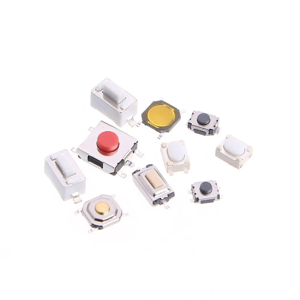 Высокое качество 250 шт 10 типов Тактильный кнопочный сенсорный переключатель дистанционные кнопки микропереключатель