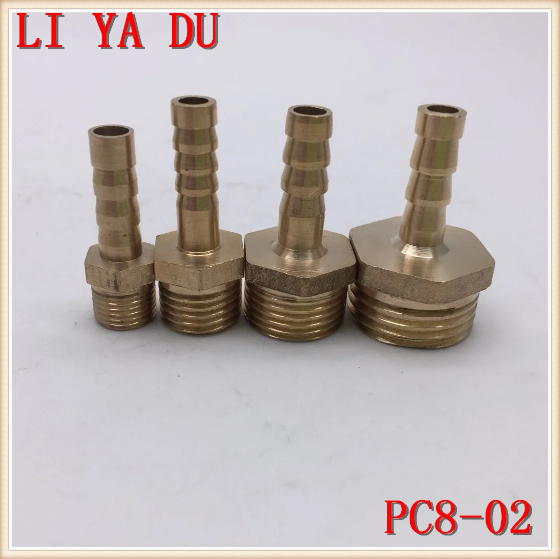 10pcs/lot Copper pagoda joints 8mm G1/4 Brass joint/water pipe joint/gas joint pc8 02 Brass Pipe