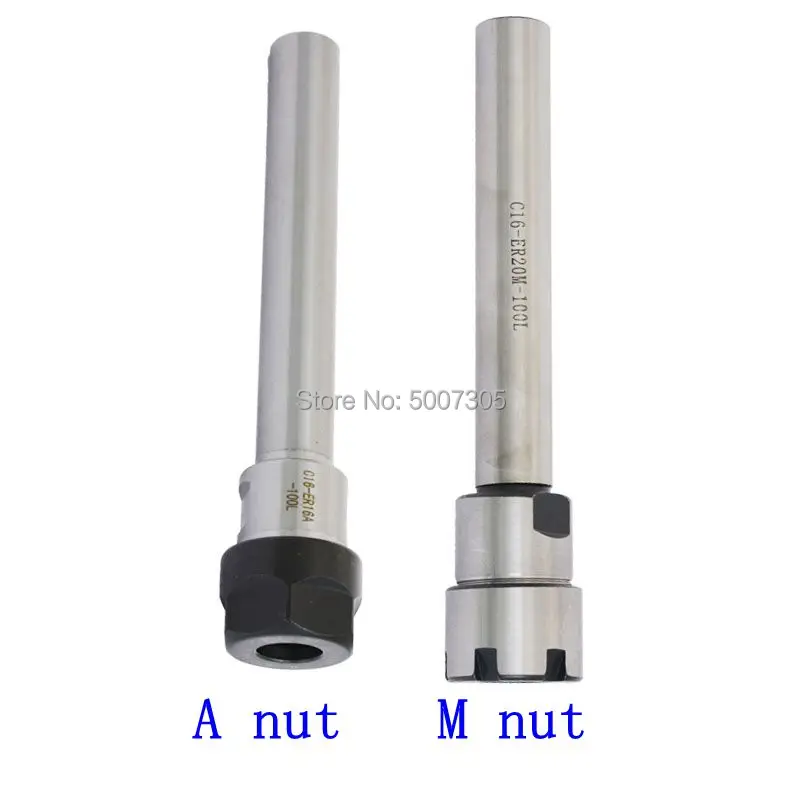 

Deep processing C16- ER11 ER16 ER20 100L 150L Collet Chuck Holder extension rod/bar Straight 16mm Shank for CNC Milling Lathe