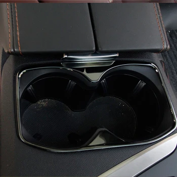 

Car Accessories Inner Console Water Cup Holder Cover Trim Steel 1pcs For Peugeot 3008 GT / 5008 GT 2017-2018