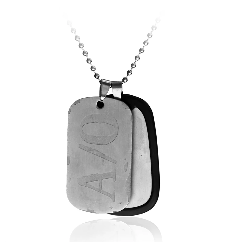 mens titanium dog tag necklace