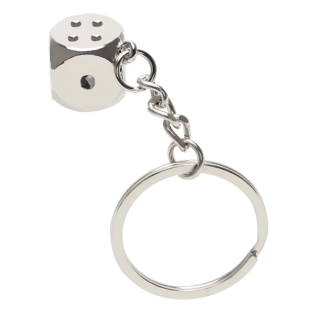 Buy Dice Key Rings Key Holder Metal Keychain Creative