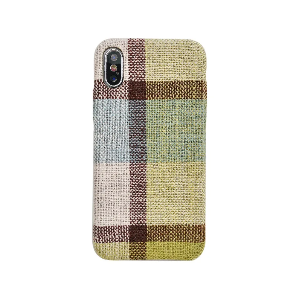 20 шт./партия,, 4 цвета, хлопковый льняной Кожаный чехол Чехол для iPhone 6 7 8 X XS XR XS Max 6 7 8 plus, чехол для телефона