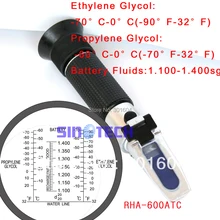 Ручной охлаждающей жидкости Батарея рефрактометр антифриза rha-600atc с C и F степени