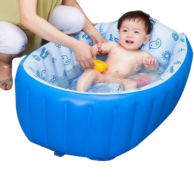 Newborn Cotton Inflatable Baby Bath tub Solid Plastic Cartoon Safety Inflating Baby Swimming Pool Bath Tub Cushion Safety Newborn Cotton Inflatable Baby Bath tub Solid Plastic Cartoon Safety Inflating Baby Swimming Pool Bath Tub Cushion Safety