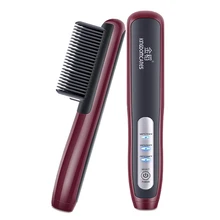 Щипцы для завивки волос KD388B портативный Керамика выпрямитель гребень анти ожоги инструменты укладки