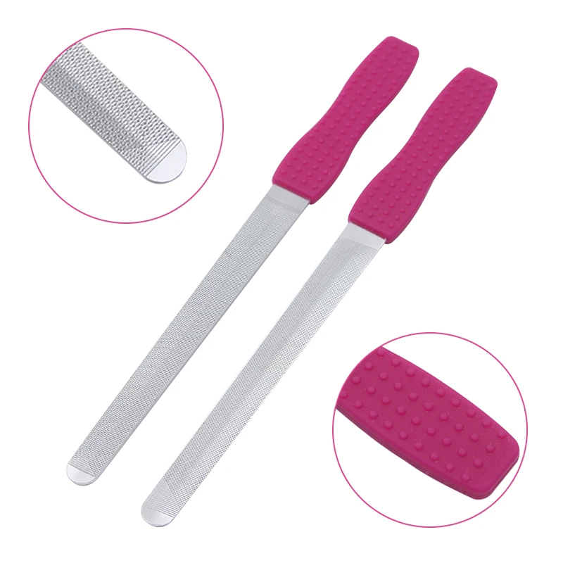 2Pcs-Double-sided-Concave-Convex-Metal-Nail-File-Silicone-Non-slip-Handle-Manicure-Buffing-Polish-Nail (2)