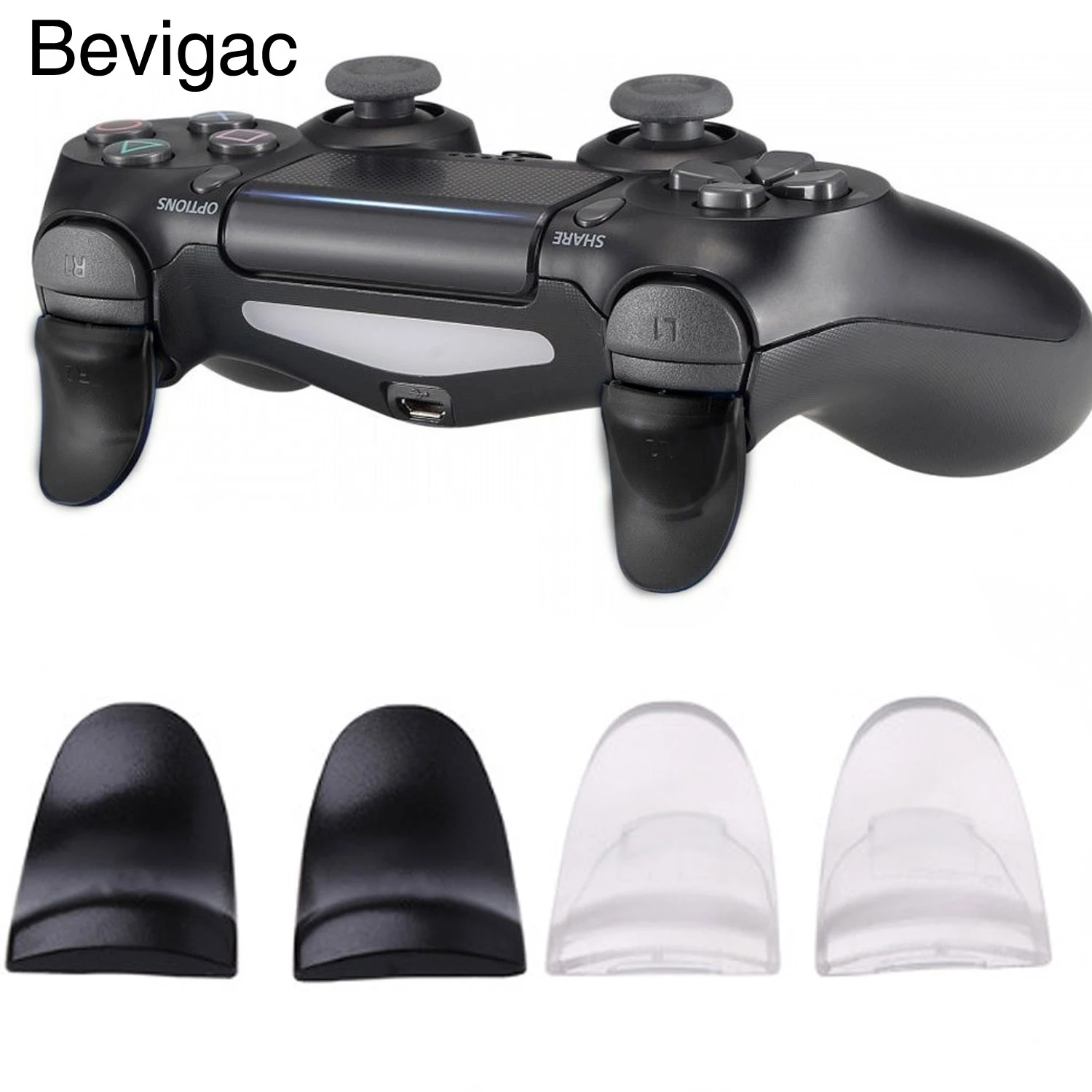 Bevigac 1 par de botones de disparo extendidos L2 R2, Kit de repuesto para  Playstation 4, accesorios para mando de PS4|Accesorios y piezas de  reemplazo| - AliExpress
