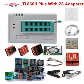 

2019 Original TL866II Plus Universal minipro programmer TL866ii plus nand flash AVR PIC Bios USB Programmer with +28 adapters