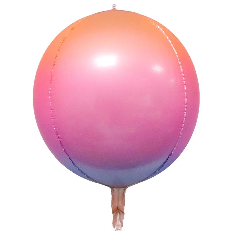 22inch Gradient Color Helium Balloon Birthday Wedding Party Decoration 4D DiscoBaby Shower Celebration Supplies Air Globe - Цвет: Fluorescent gradient