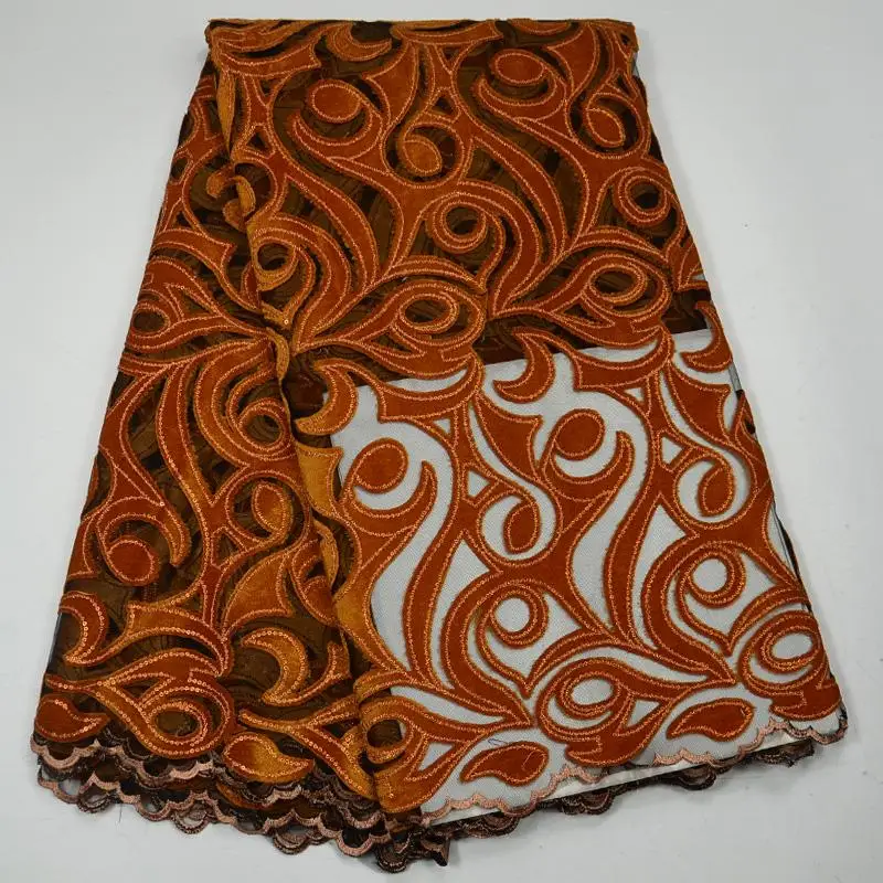 Velvet Lace Fabric 2018 Embroidered African Bridal Lace Tulle Lace