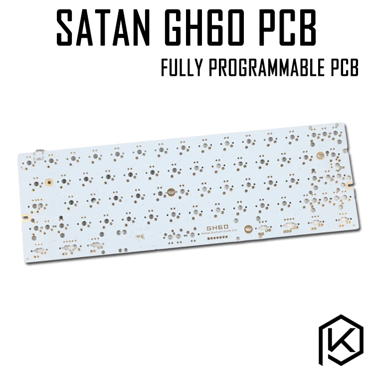  satan gh60 60% Custom Mechanical Keyboard Kit up tp 64 keys Supports TKG-TOOLS PCB GH60 60% program