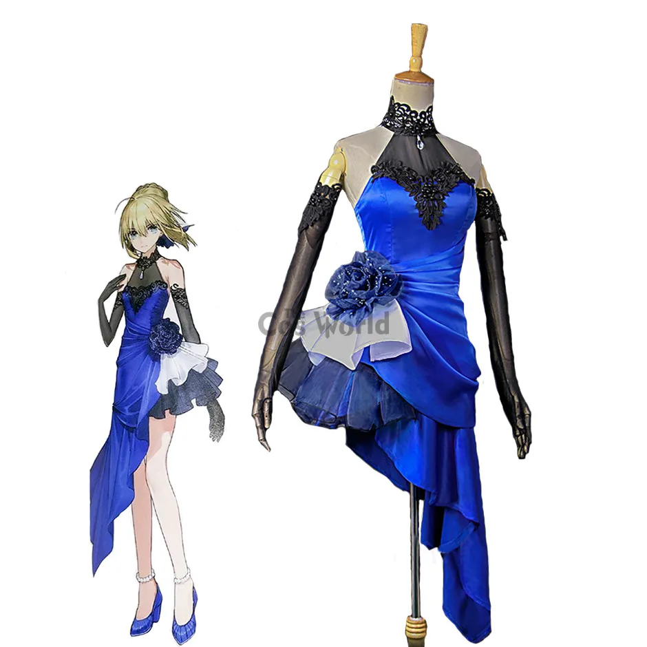 

FGO Fate Extella Saber Dress, униформа для игр, костюмы для косплея