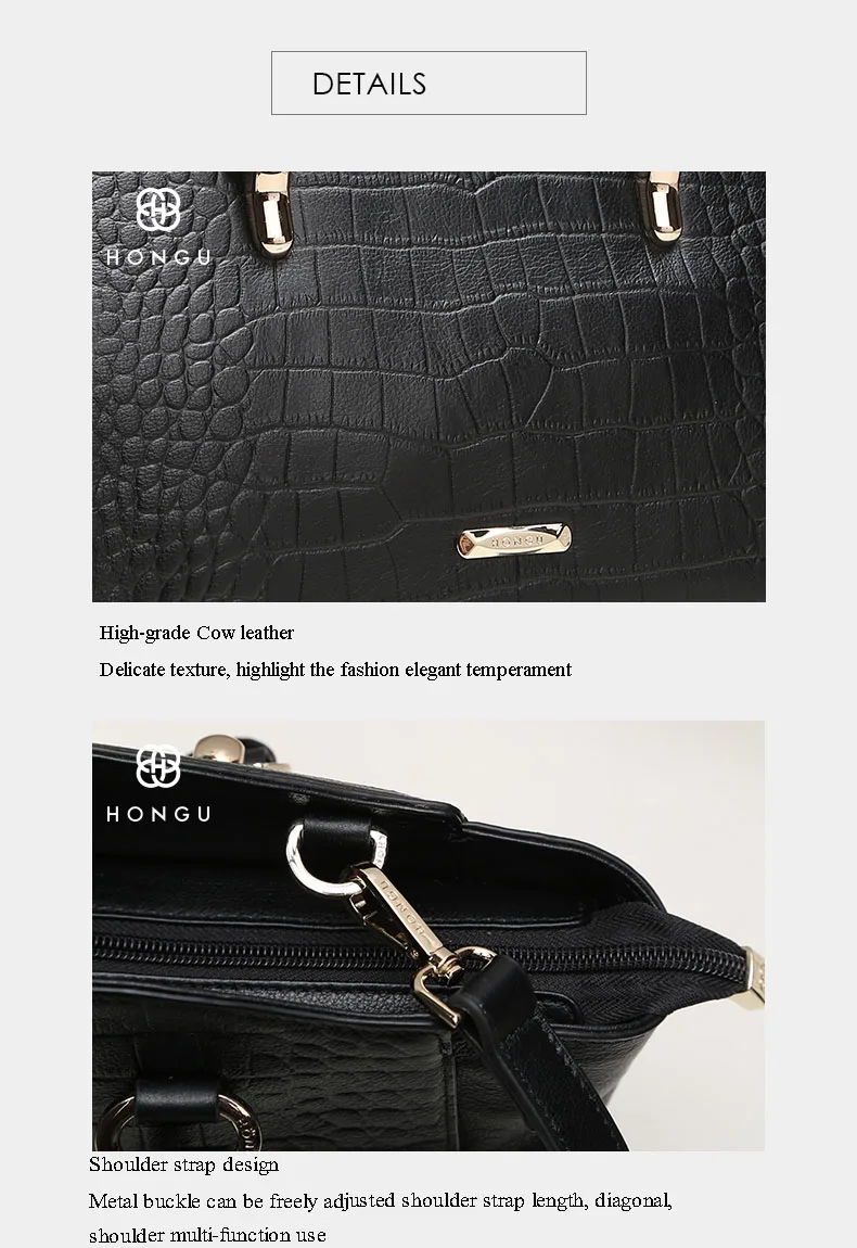 HONGU Famous Designer Women Handbag Crocodile Pattern Envelope Top-Handle Bags Ladies Tote Trapeze Female Messenger Bags Zipper     H51305300- (16)