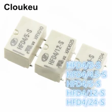 100 шт. реле SOP8 HFD4/3-S HFD4/4,5-S HFD4/5-S HFD4/12-S HFD4/24-S