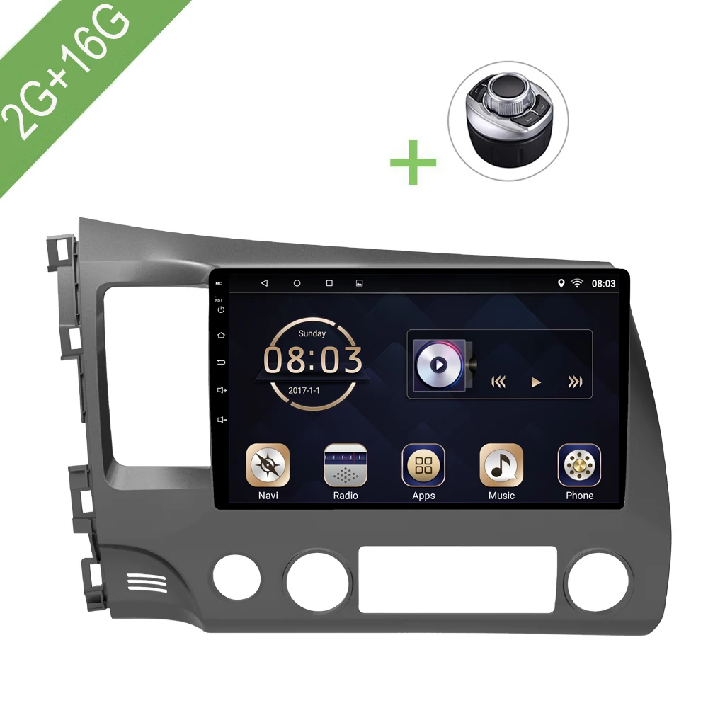 Top Car DVD For Honda CIVIC 2016-2018 Car Multimedia player 1 Din Android 7.1 9" 2G/16G Car Radio GPS 0 Top Car DVD For Honda CIVIC 2016-2018 Car Multimedia player 1 Din Android 7.1 9" 2G/16G Car Radio GPS 0