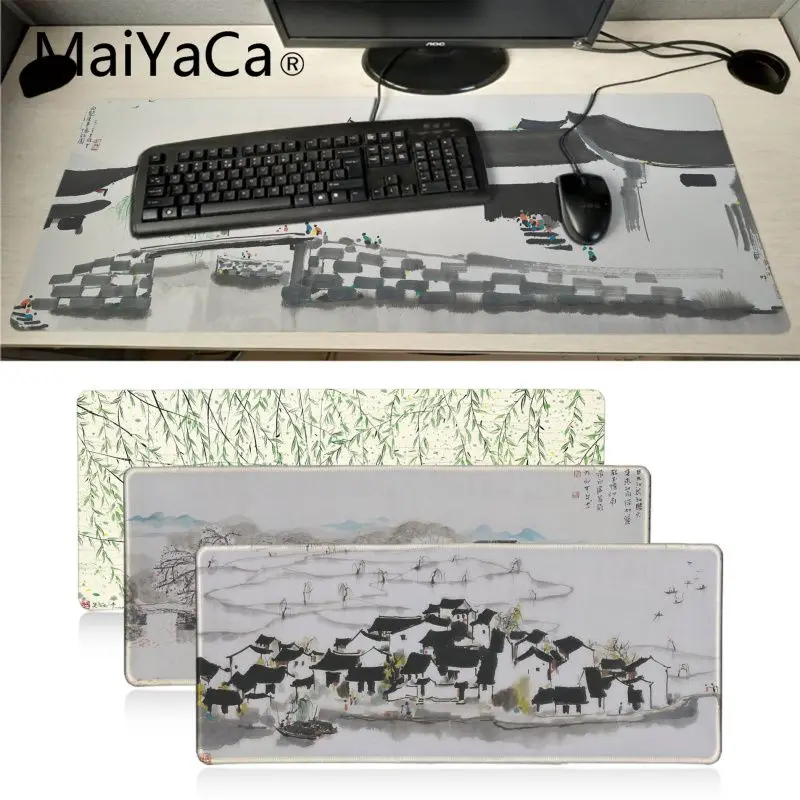 Винтажный крутой игровой коврик для мыши Maiyaca в китайском стиле Цзяннань из