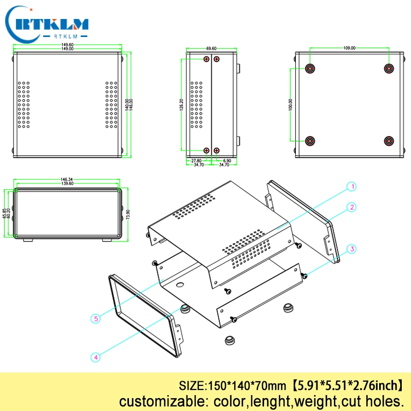 Plastic Electronic Project Box Enclosure Case Diy  Metal Enclosure Electronics  Box - Wire Junction Boxes - Aliexpress