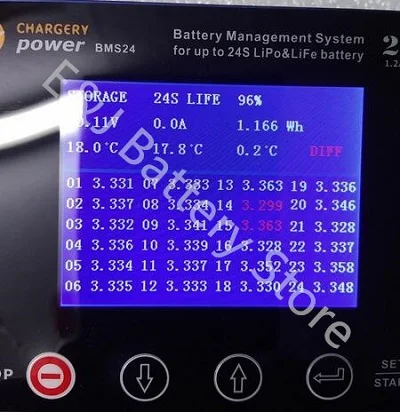 Chargery BMS24T Li-Ion LiPo LiFePo4 LTO BMS 300A для 2 S-24 S батарейный блок с 1.2A баланс SOC дисплей монитор для Winston CALB