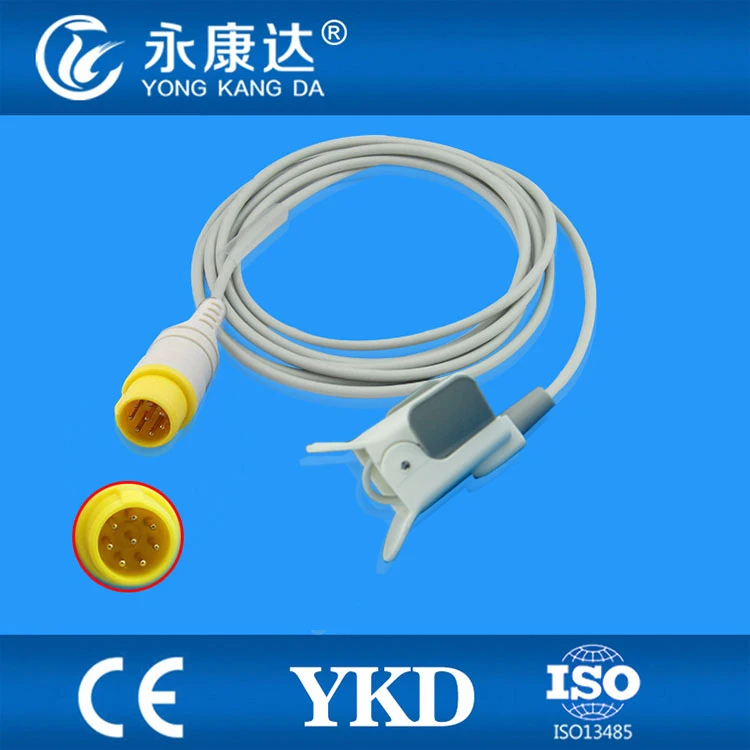 

MEK-(CSI model) pediatric finger clip SpO2 Sensor 3m,8pins,TPU with CE & ISO13485
