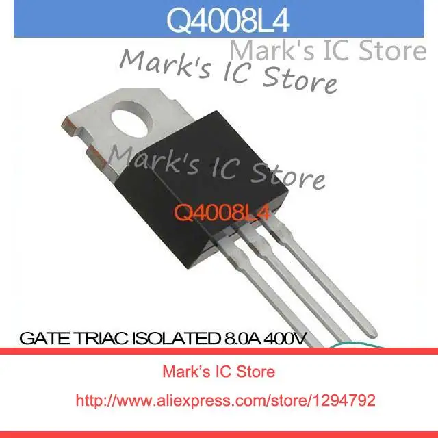 Q4008L4 GATE TRIAC ISOLATED 8.0A 400V Q4008L 4008L Q4008 4008L4 Q400