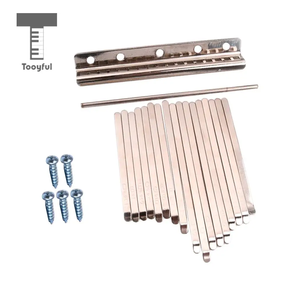 MagiDeal Musical Steel Keys for 17 Note Kalimba African Mbira Thumb Piano Finger Percussion