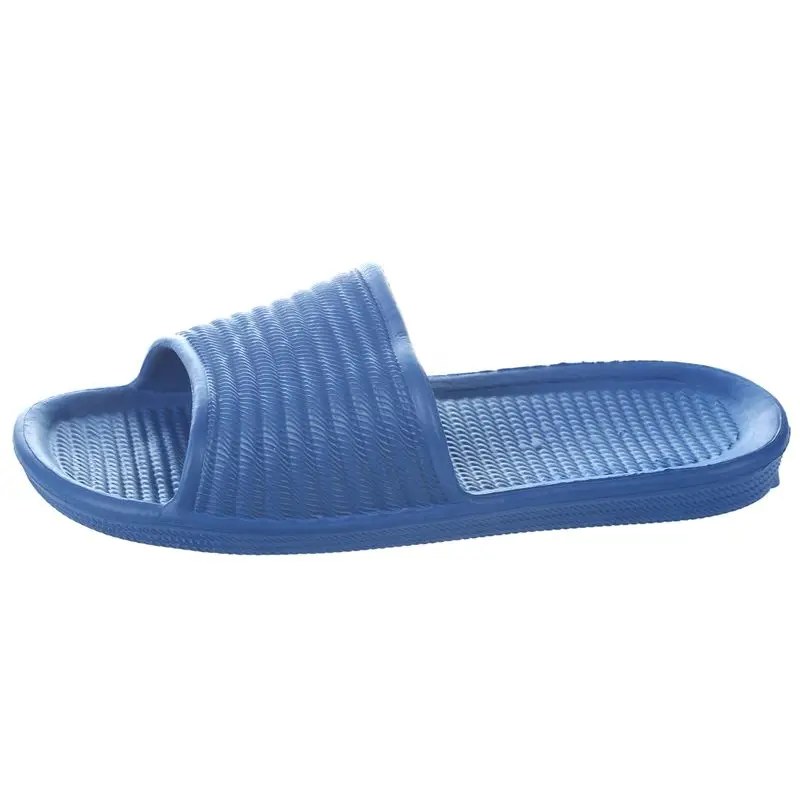 Soft Mens Bath Slippers Sandals Bathroom Shoes Flip Flops size:40 navy blue | Обувь