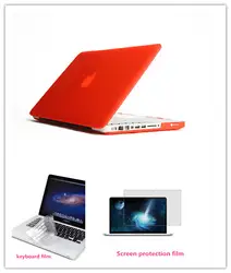 3 в 1 матовый чехол для MacBook Pro/Pro Retina 13.3 дюймов чехол для ноутбука без логотипа + крышка клавиатуры + Экран протектор Бесплатная доставка