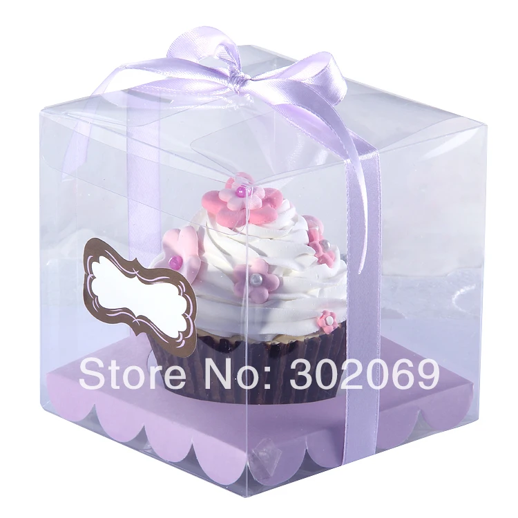 Одиночные пластиковые коробки прозрачные из ПП для одного капкейка 24 шт.|cupcake