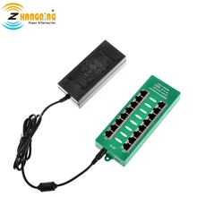 Автоматический переговорный активный гигабитный 8 порт PoE инжектор 802.3at стандарт для Cisco, Meraki, Aruba с 56 V 120 W блок питания