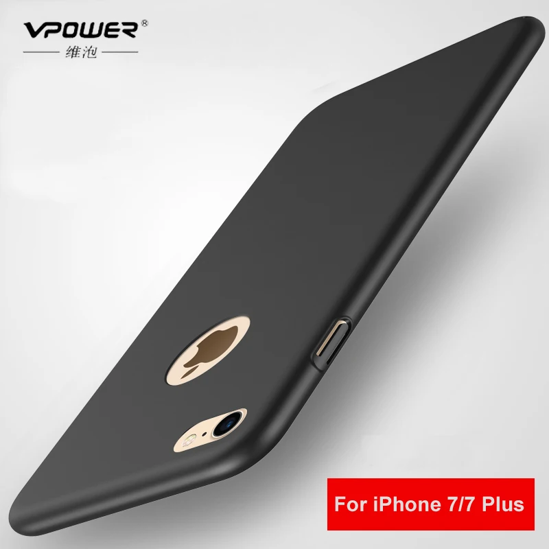 

VPOWER For Apple iPhone 7/ 7 plus case Luxury Back PC Hard Cover 360 Protection Frosted shield Matte Case For iPhone7 4.7"& 5.5