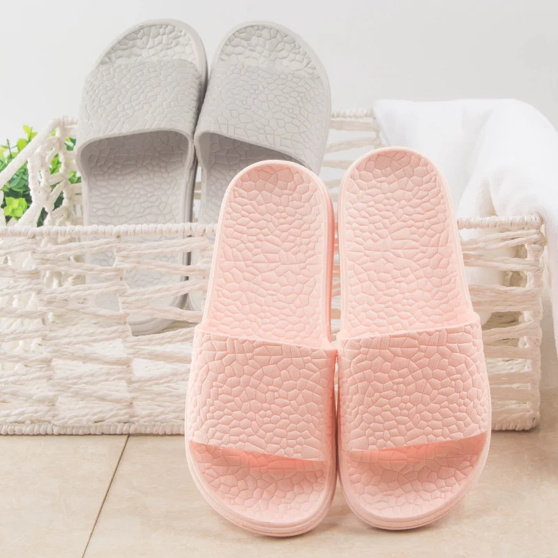Korean men and font b women b font indoor slipper slip soft thick bottom couple Home