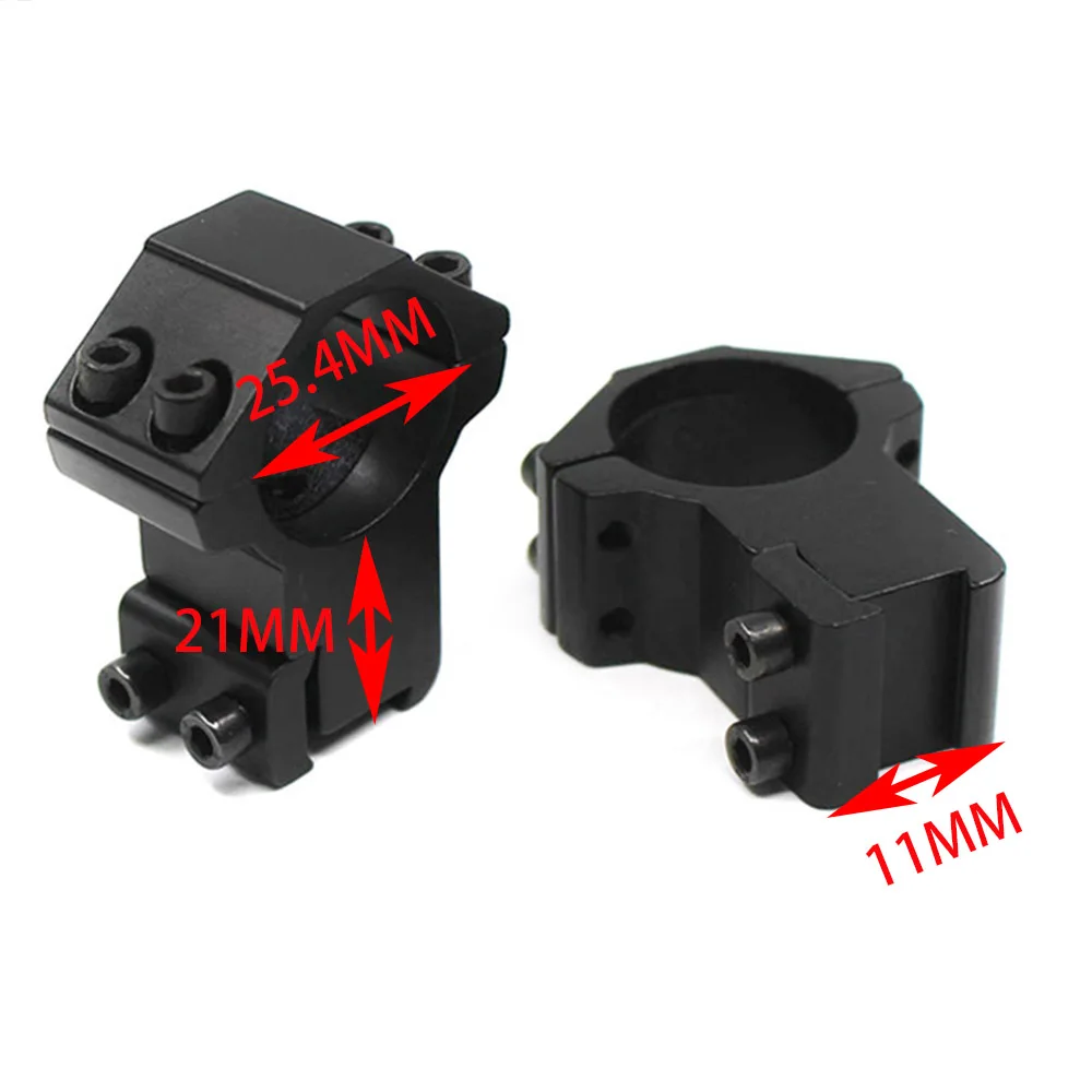 

25.4MM Riflescope Mount Ring 11MM Dovetail Picatinny Rail Adapter Low Profile Rifle Weaver Scope Hunting Mount For Riflescope