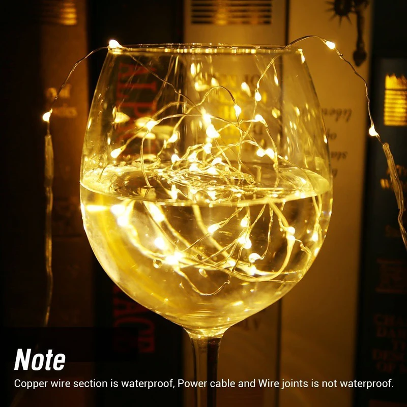 Tiras de Led 3xaa bateria fio de cobre Material Copper Wire : Comprimento:10 Meter