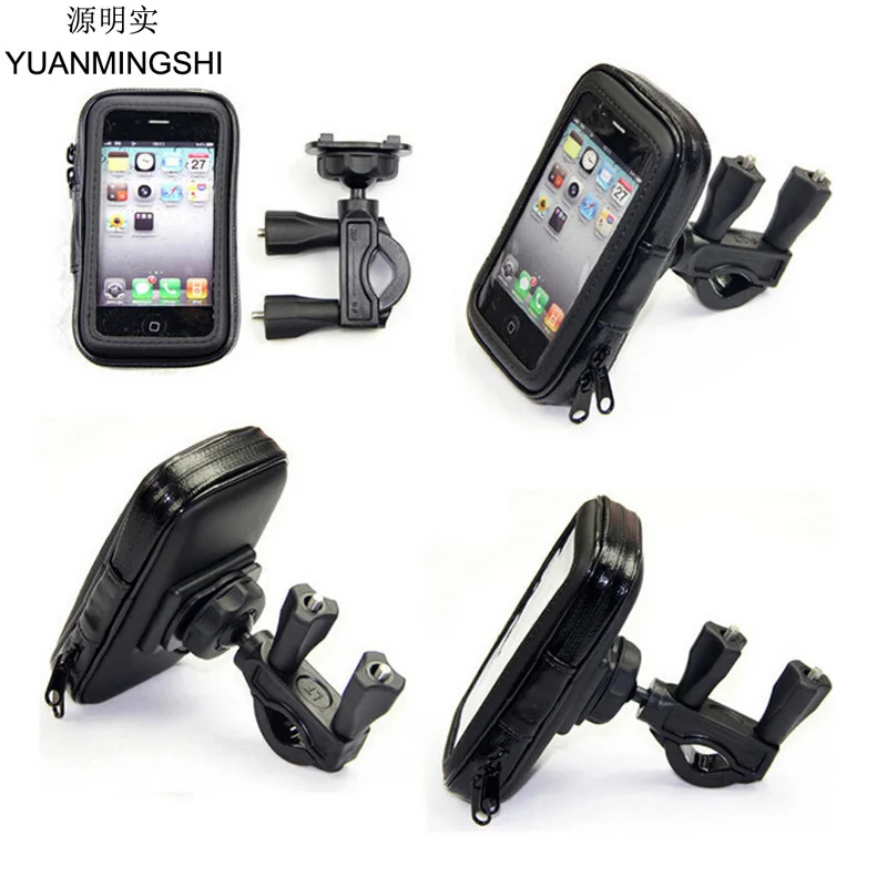 YUANMINGSHI Universal Waterproof Bag with Motorcycle Phone Holder With