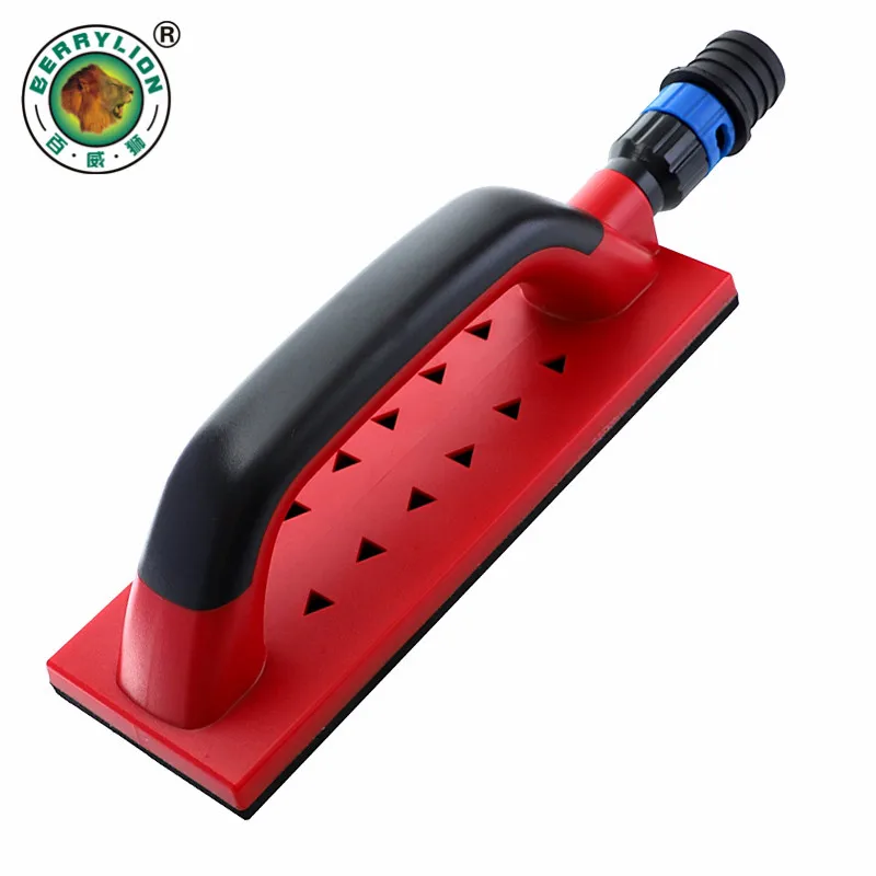 

Sanding Block Dust Free Hand Sander 11.8inch Sandpaper Holder Self-adhesive Hook and Loop Base Sanding Pad