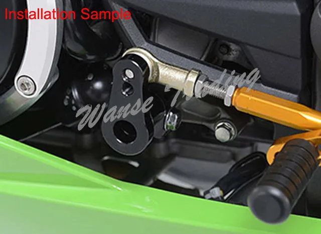 Waase набор задних ножек для KAWASAKI Ninja 250R 300 400R 650 650R ZX6R ZX10R ZX14 ZX14R Z1000 ER6F ER6N|rear set|foot