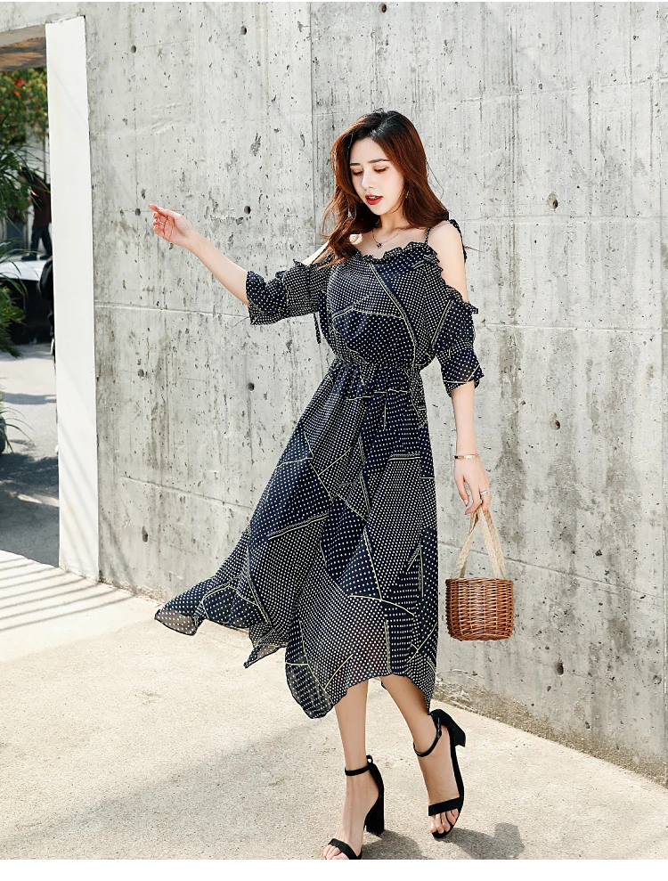 Женское платье без бретелек длинное асимметричное в летнем стиле новинка 2020 |