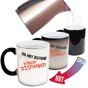 

Funny Mugs Do Not Disturb Already Disturbed Gift Christmas MAGIC NOVELTY MUG