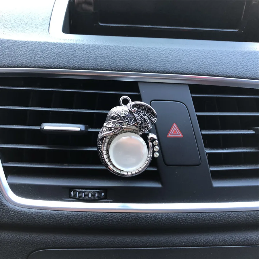 Hazy красивый Хрустальный Лебедь Кулон воздух свежие поставки в автомобиль вентиляционное отверстие орнамент автомобиль освежитель воздуха автомобиля духи