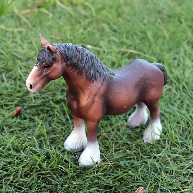 Oenux оригинальные настоящие животные, лошадь, модель, фигурки дикого коня, фигурки из ПВХ, высокое качество, обучающая игрушка для детей, подарок