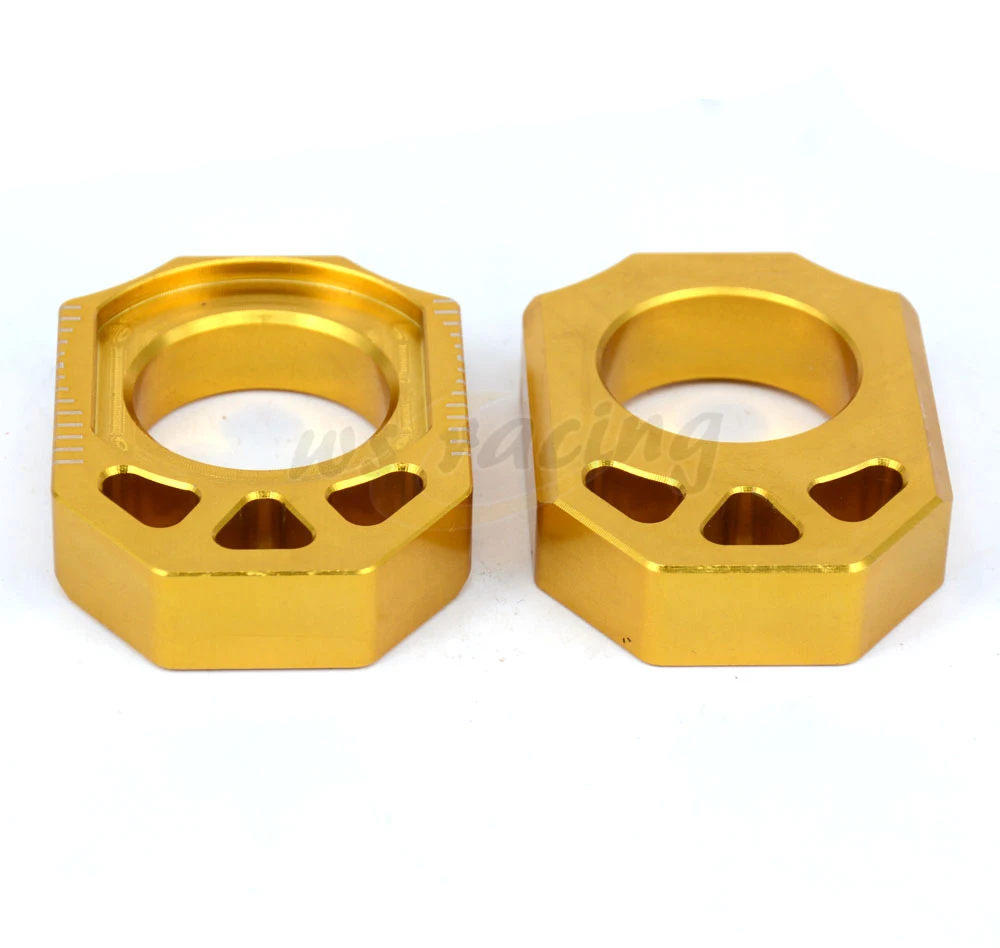 Motorcycle CNC Rear Chain Adjuster Axle Block For SUZUKI RMZ250 RMZ 250