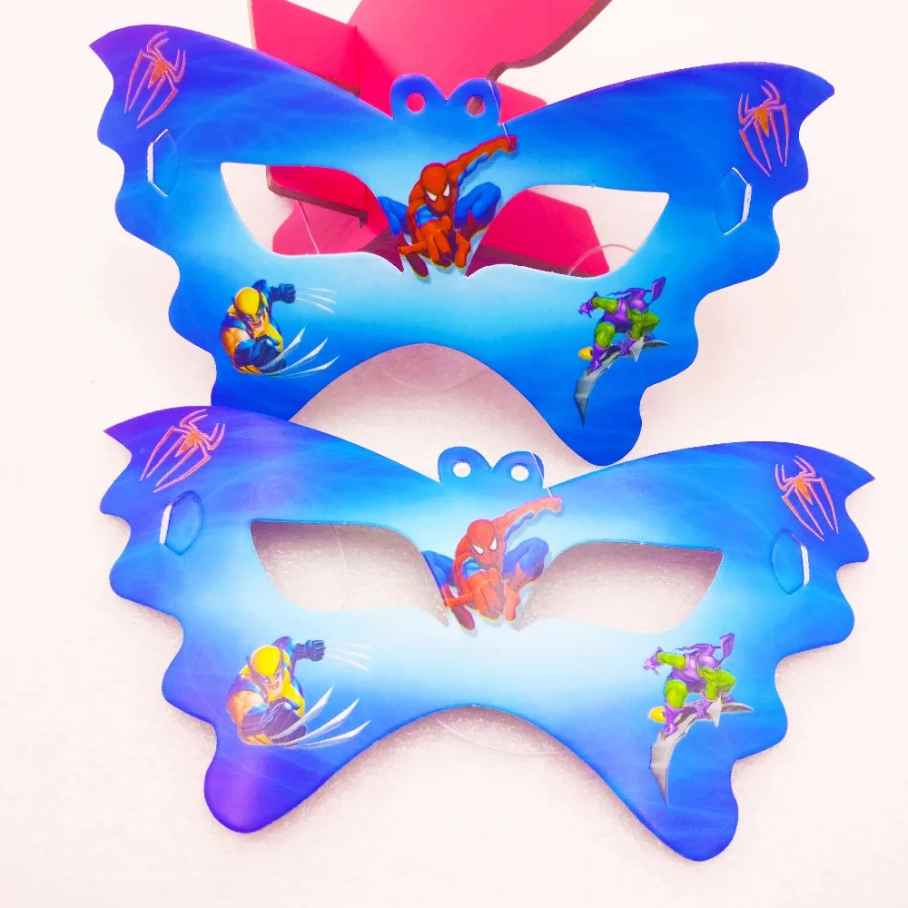 

10pcs/lot Spiderman Paper Eye Cover Baby Shower Cartoon Decoration Kids Favors Disposable Happy Birthday Party Masks Supplies