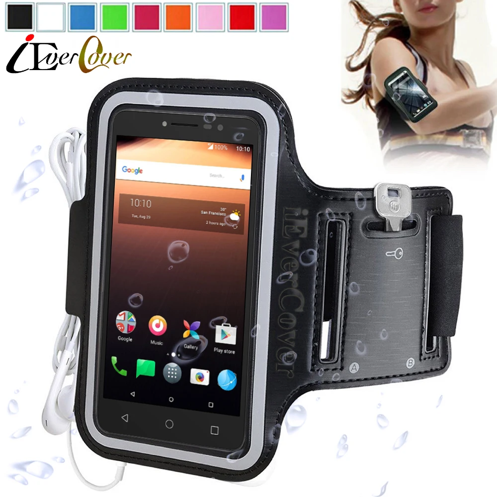 Sport Running Arm Band Case for Alcatel 3C 3V A3 XL Pixi Theatre 4(6inch) 4G OneTouch Hero 2+ 2C Phone PU Leather Bag | Мобильные
