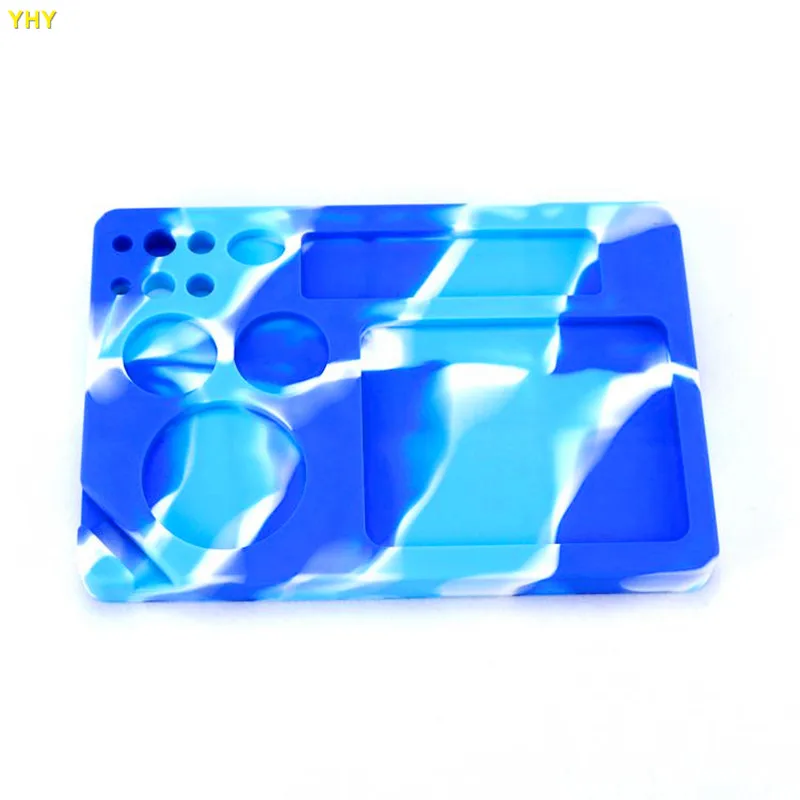Tobacco Hand Roller Roll Case Dish Tobacco Storage Dabber Smoking Dry Herbs Wax Silicone Rolling Tray Dab Mat10
