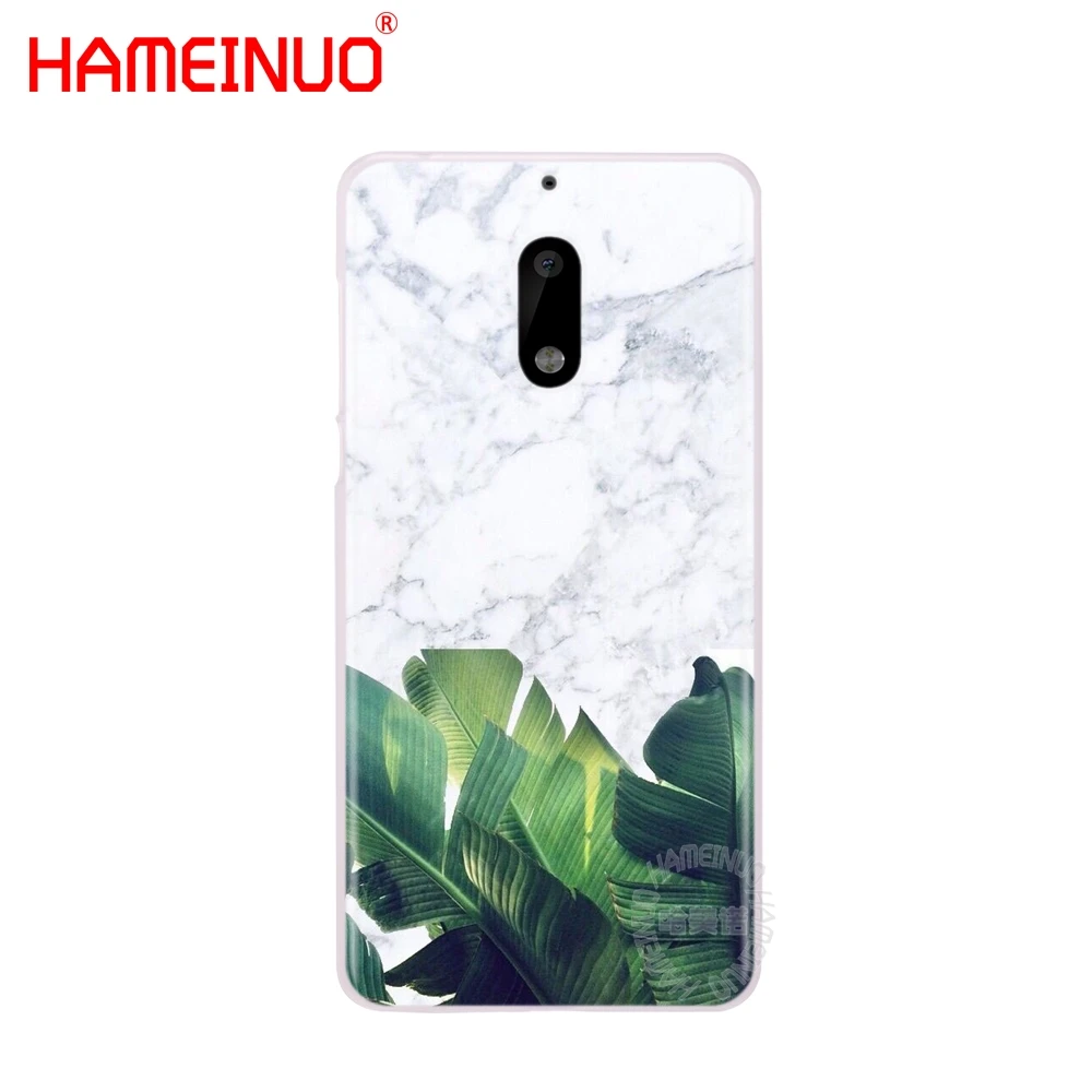 HAMEINUO чехол для телефона с белыми мраморными цветами и листьями Nokia 9 8 7 6 5 3 Lumia 640