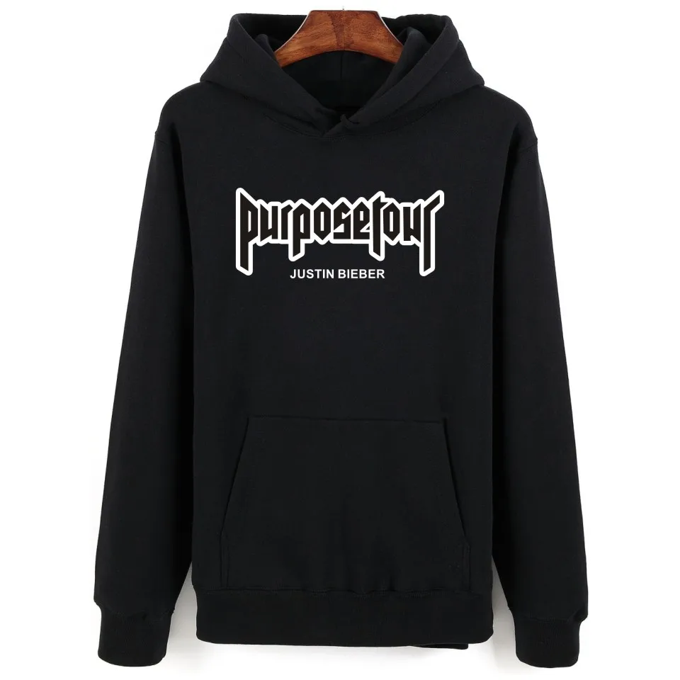 Justin Bieber Purpose Hooded Hoodies Boy Hip Hop Fashion Streetwear Mens Hoodies And Sweatshirts Winter Skateboard Funny Clothes